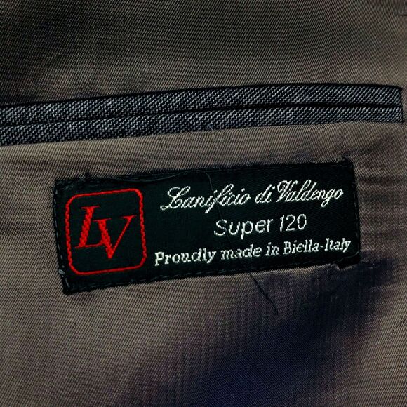 Zino Wool Italy Super 120 Sport Coat Di Valdengo Gray 44 Mens USA - Picture 4 of 12